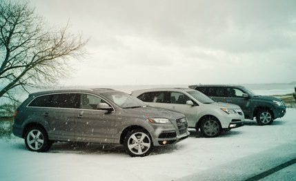 Acura Mdx Vs Audi Q7 Bmw X5 Land Rover Lr4 Lexus Gx460 Image