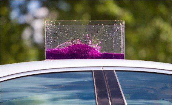 Automotive exterior, Purple, Glass, Pink, Magenta, Tints and shades, Violet, Hood, Automotive window part, Luxury vehicle, 