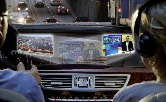 Mercedes-Benz SplitView Screen