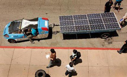 Technology, Solar energy, Solar panel, Solar power, Toy vehicle, Solar dish, Hood, 