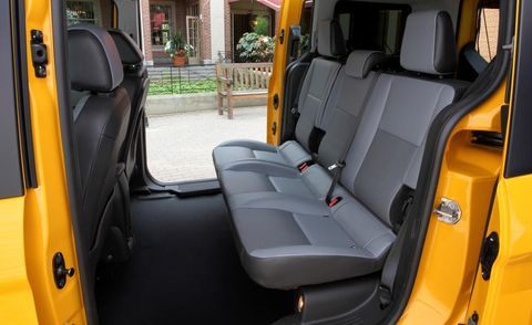 Motor vehicle, Mode of transport, Yellow, Transport, Vehicle door, Car seat, Commercial vehicle, Automotive window part, Car seat cover, Seat belt, 