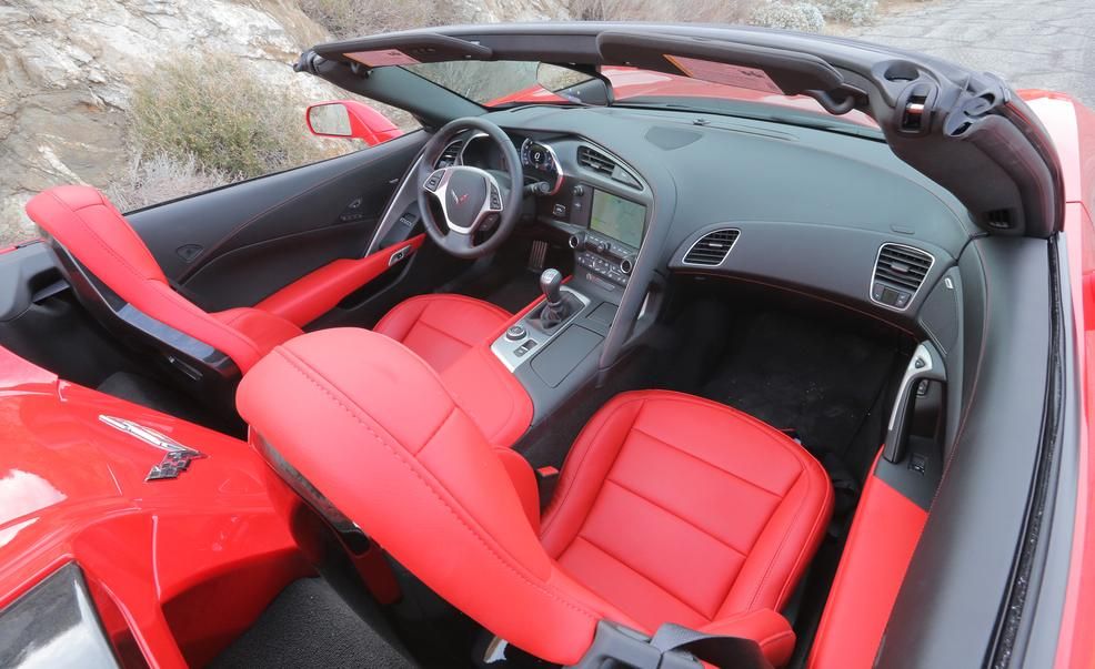 West Coast Corvette C7 Z06 Drivers Hat Black Red Interior