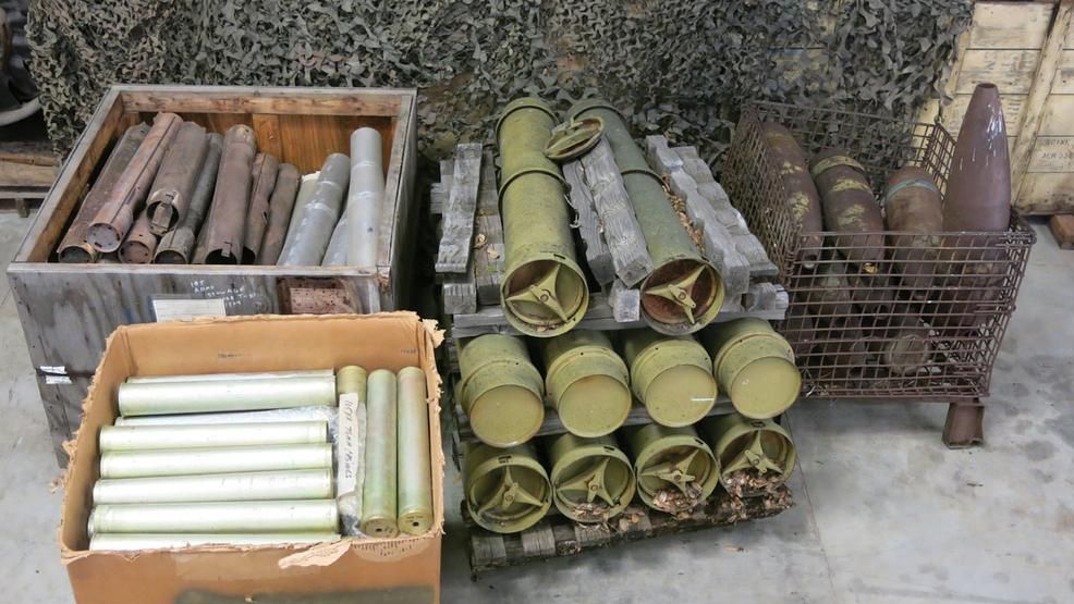 Sold at Auction: 3 Military Shell Casings