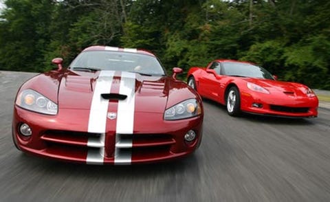 2008 Dodge Viper SRT10, 2007 Chevrolet Corvette Z06
