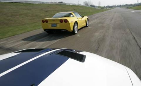 2006 chevrolet corvette and 2007 ford mustang shelby gt500