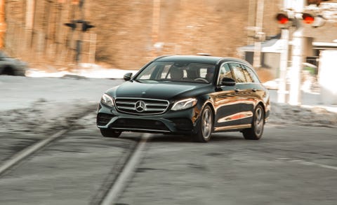 2017 Meredes-Benz E-class Wagon driving 2017 meredesbenz eclass wagon