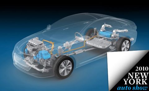 2011 Hyundai Sonata hybrid system cutaway