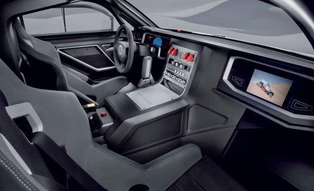 Volkswagen Race Touareg interior