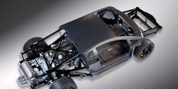 Lamborghini Aventador LP700-4 Chassis Goes Nude Before Geneva Debut
