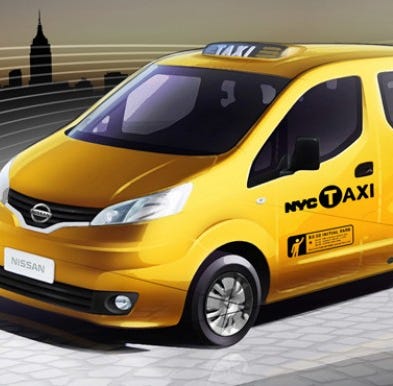 nissan nv200 taxi rendering