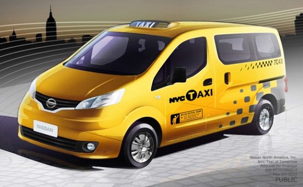 nissan nv200 taxi rendering