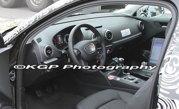 2013 Audi A3 interior (spy photo)