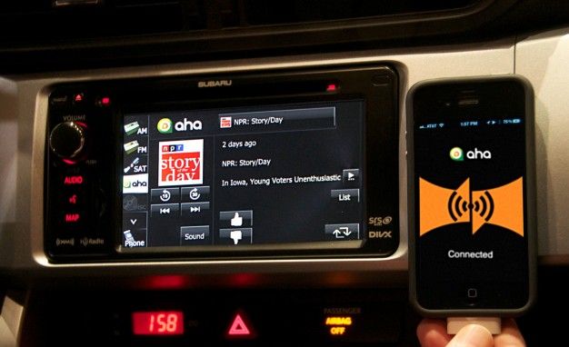 Aha Radio in Subaru BRZ