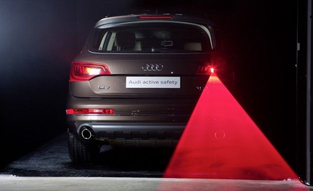 Audi taillight road visability laser
