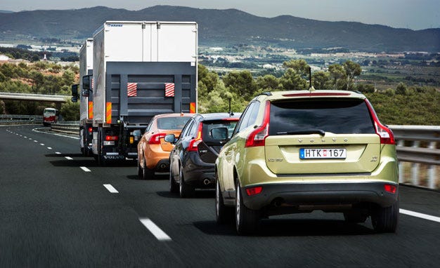 Volvo road train test