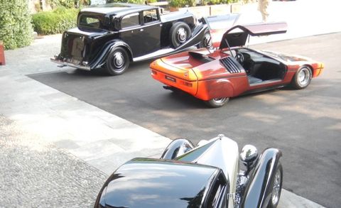 Pre-war Rolls-Royce, BMW Turbo prototype, and 1933 Alfa Romeo 6C 1750 GS