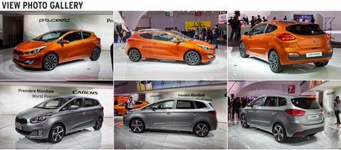 Kia Carens and pro'Ceed Photo Gallery