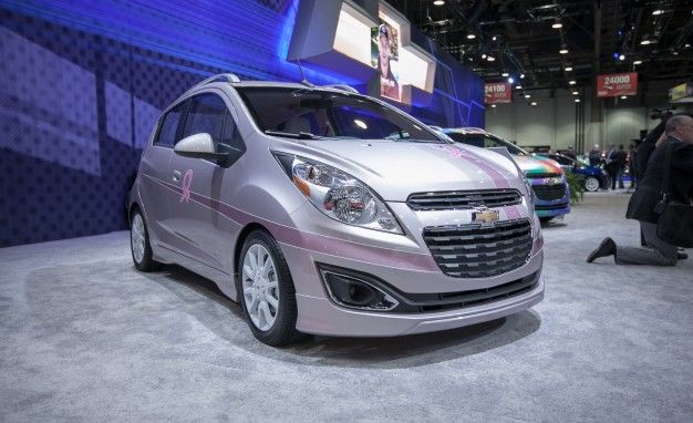 Chevrolet Spark Pink Out Cancer Awareness concept