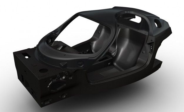 Ferrari Enzo replacement carbon-fiber tub chassis