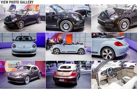 Volkswagen Reveals 1950s, ’60s, and ’70s Special-Edition Beetle Convertibles  Photo Gallery