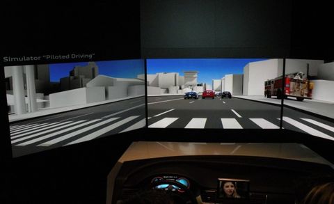 Audi Piloted Driving simulator