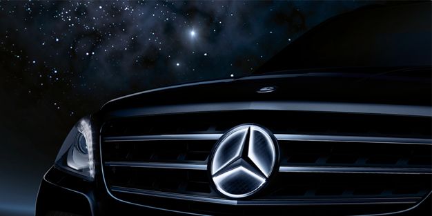 Mercedes Illuminated Three-Pointed Star Emblems