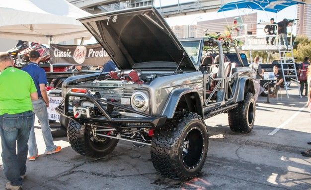 The Kicker Bronco on the SEMA show floor. : r/CarAV