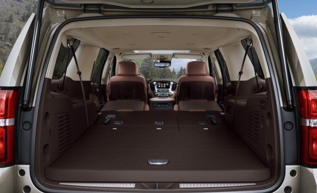 2015 Chevrolet Suburban Interior featuring Power Fold Flat Seats