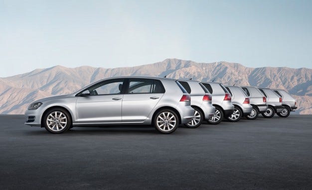 Volkswagen Golf Celebrates Its 40th Anniversary in Pictures