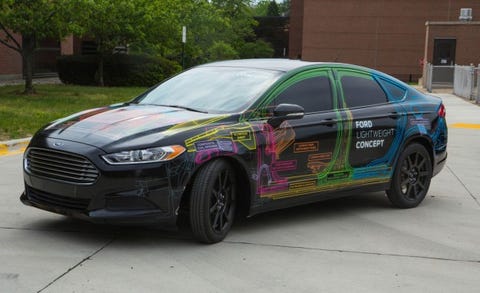 Ford Lightweight Concept Shaves 800 Pounds From Fusion Sedan News Weight Watchers Ford Shaves 800 Pounds From Fusion With Lightweight Concept