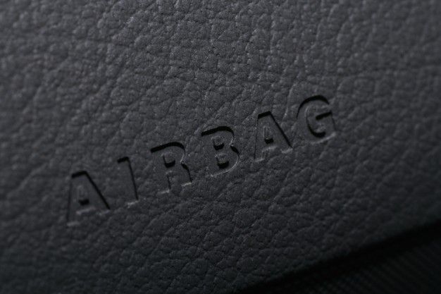 Airbag lettering debossed on dashboard
