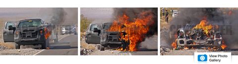 Hot News: 2016 Ford F-series Super Duty Prototype Catches Fire, Explodes!