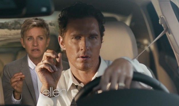 Ellen DeGeneres spoofs Lincoln's Matthew McConaughey ad