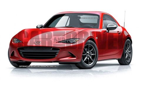 Mazda MX-5 Miata coupe (artist's rendering)