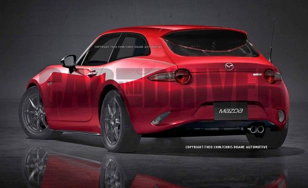 Mazda MX-5 Miata shooting brake (artist's rendering)