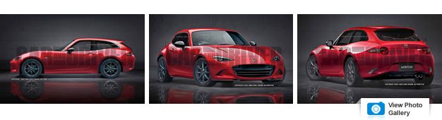 Mazda MX-5 Shooting Brake Concept Rendering Looks Pretty Rad