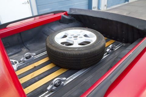 Nissan Leaf pickup truck bed with tire - &quot;Sparky&quot;
