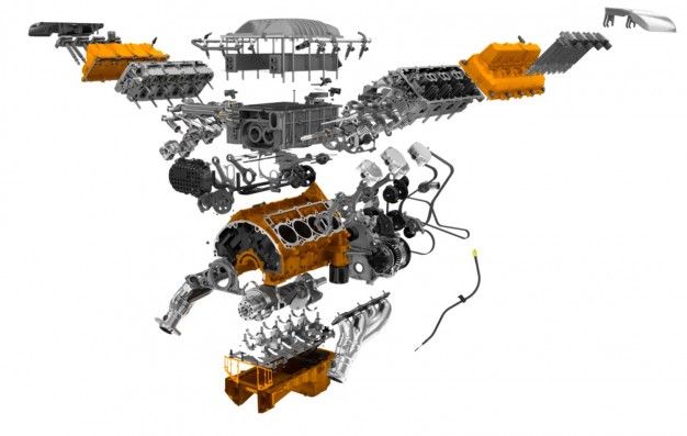 2015 Dodge Challenger SRT Hellcat supercharged 6.2-liter V-8 engine open