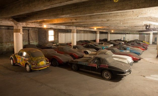Peter Max Corvette Collection Exhumed from Parking-Garage Purgatory