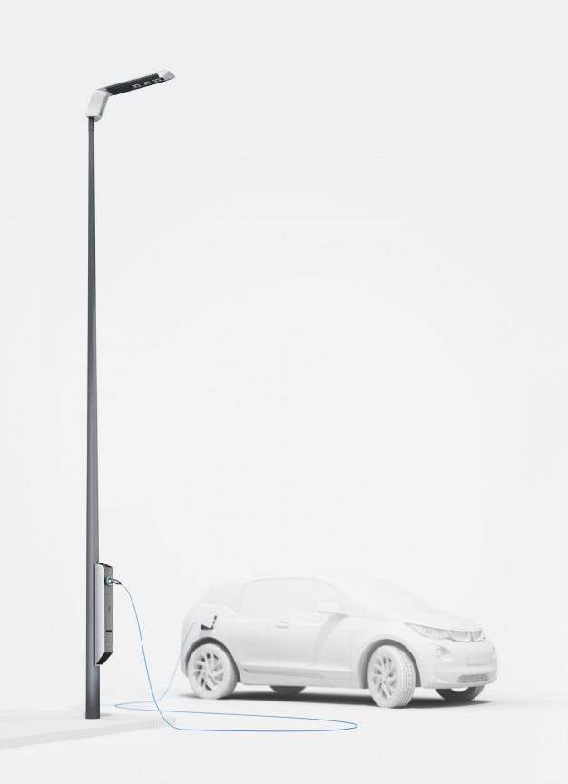 BMW Unveils Elegant Combination Street Light/EV Charger News Car