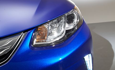 Automotive design, Blue, Daytime, Automotive lighting, Headlamp, Hood, Grille, Car, Electric blue, Automotive exterior, 