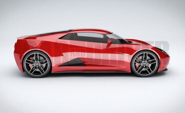 2017 Mid-Engined Chevrolet Corvette Zora (artist's rendering) 