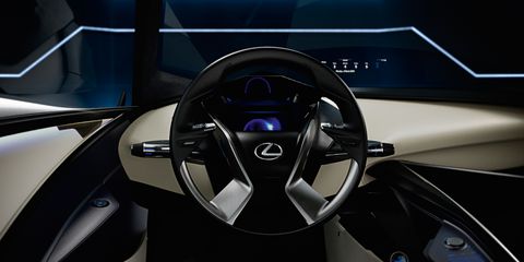 Motor vehicle, Mode of transport, Automotive design, Steering wheel, Transport, Steering part, Personal luxury car, Luxury vehicle, Concept car, Electric blue, 