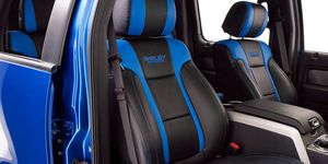 Motor vehicle, Blue, Car seat, Car seat cover, Electric blue, Azure, Head restraint, Teal, Vehicle door, Luxury vehicle, 