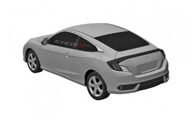 honda civic hatchback drawing