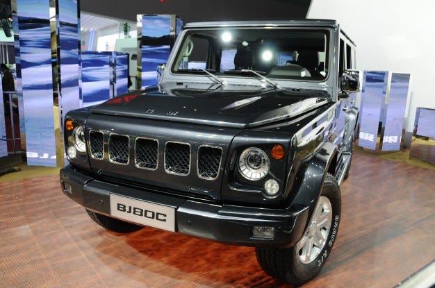 Mercedes G-Wagen Clone Debuts in Shanghai – News – Car and Driver