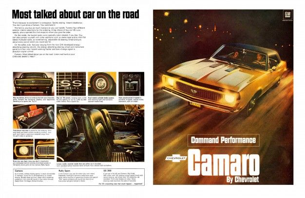 1967 chevrolet camaro ss advertisement