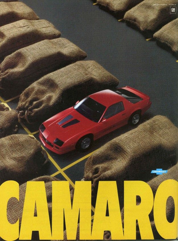 1986 chevrolet camaro z28 iroc z advertisement
