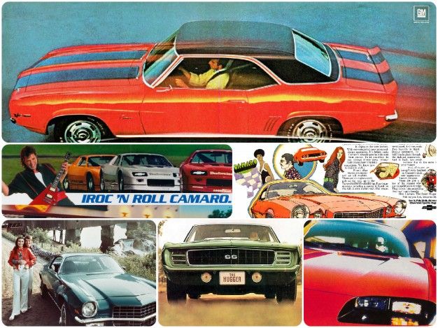Black w/ 1967-19 Dealer Scene All Generations Licensed Chevy Camaro T-Shirt