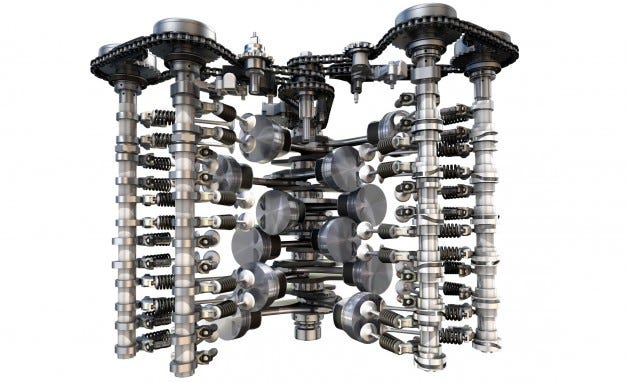 Triple Turbo 4-Cylinder 2.0L TDI VW Engine